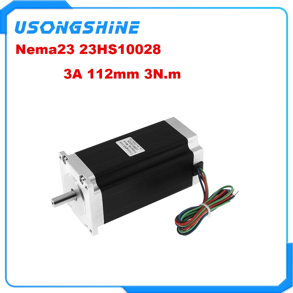 NEMA23 шаговый двигатель 57x112 мм 4 свинец 3A 4A 3N. М/Nema 23 112 428Oz in для 3D принтеры