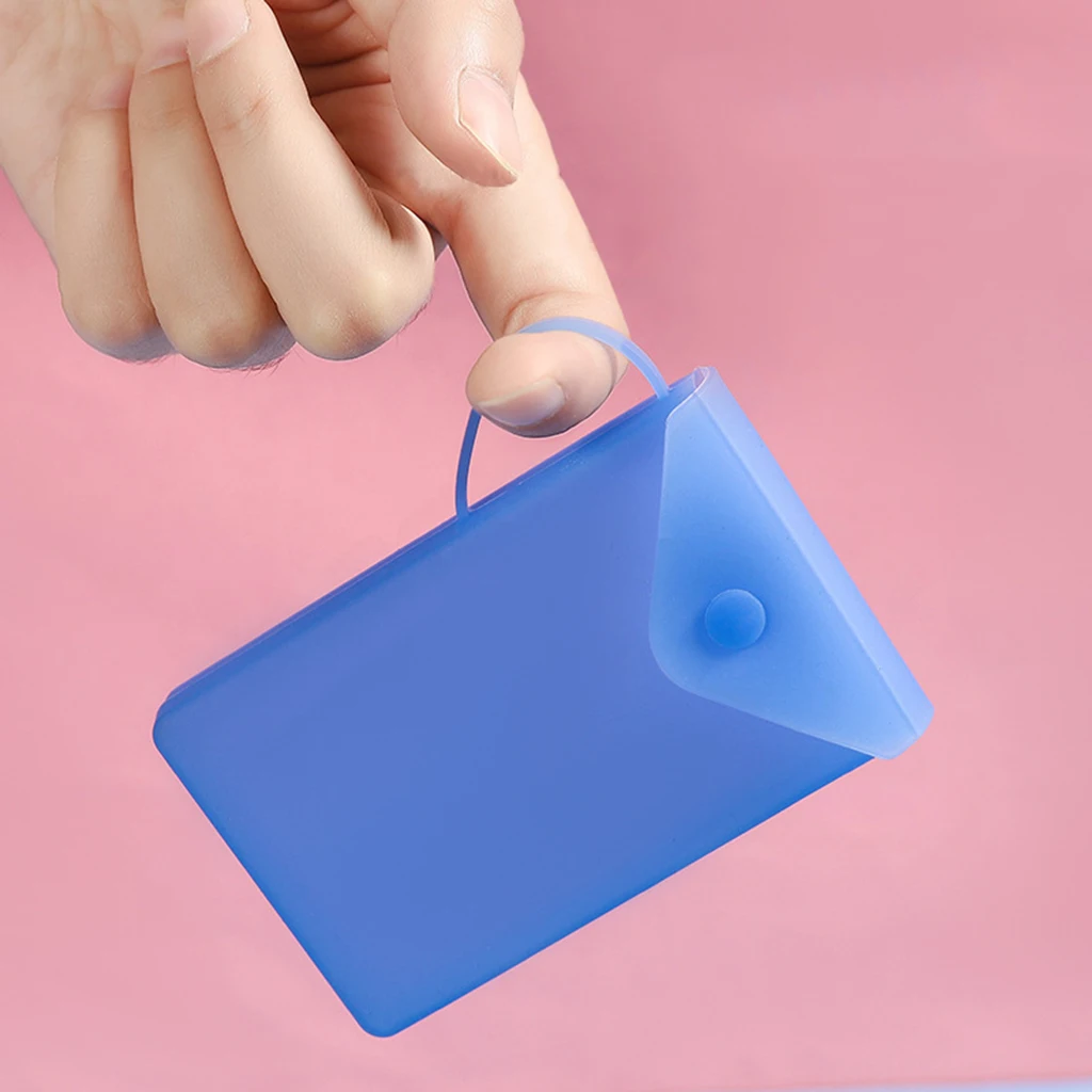 

Waterproof Silicone Face Mask Holder Storage Bag Portable Facemask Box Case