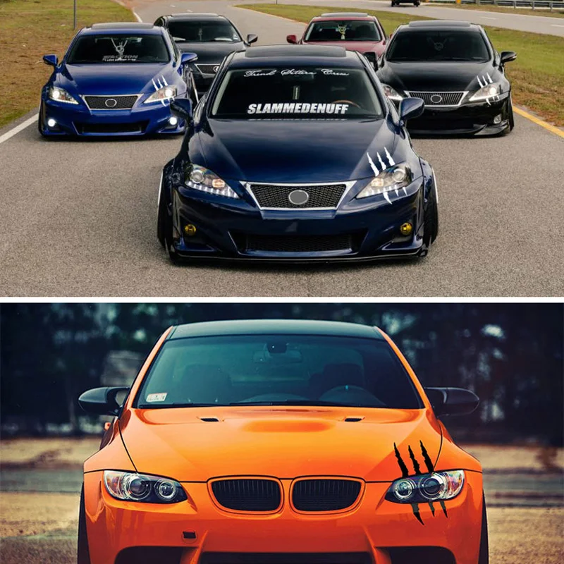 

Car Sticker Claw Marks For VW Polo Golf Skoda Toyota Honda Ford BMW Audi Light Reflective Decal Auto Car Accessories Decoration