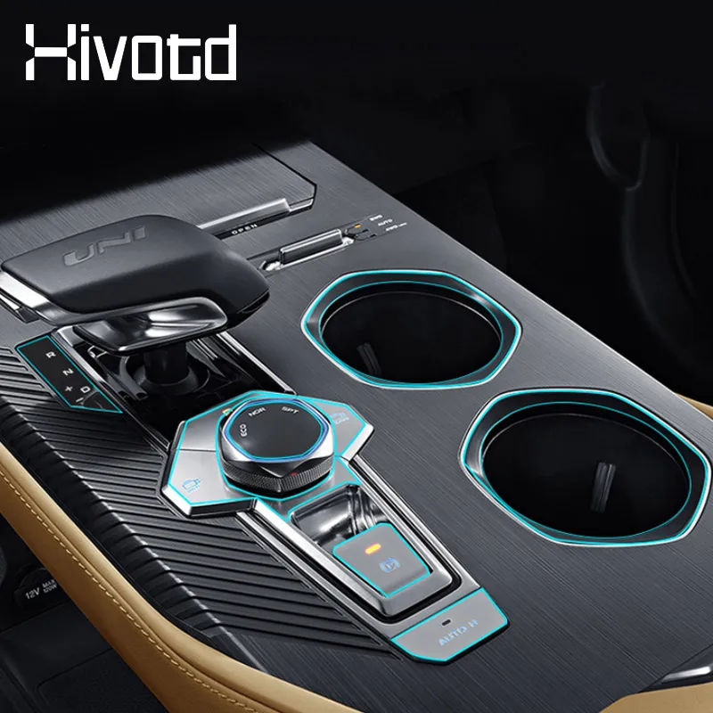 Hivotd ТПУ наклейка для салона автомобиля панель Центрального управления коробки