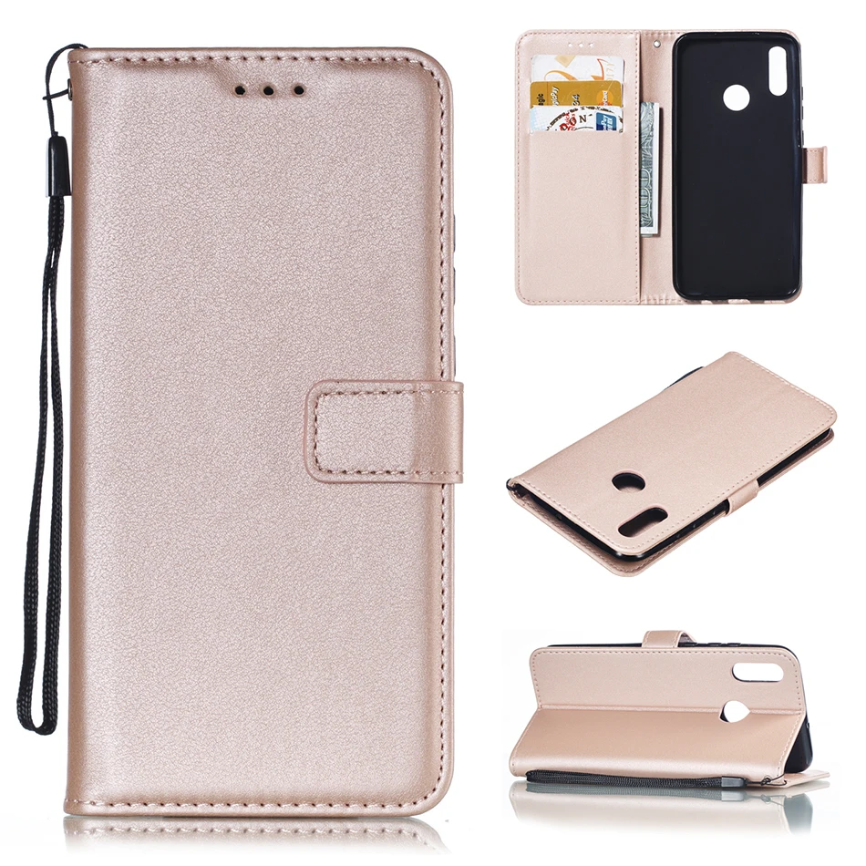 Однотонный кожаный чехол кошелек для Huawei Honor 10 Mate 30 Pro P8 mini P9 Lite 2017 P10 P20 P30 книжка с