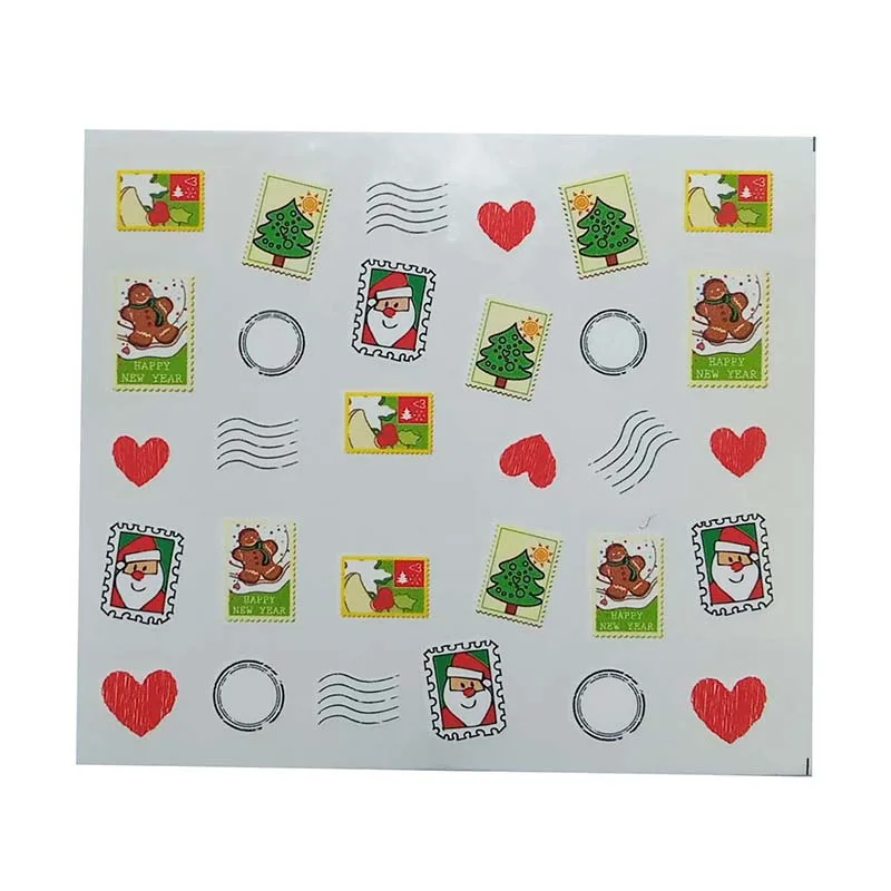 Наклейки для ногтей водная наклейка красочные ладони и губы узор 3D маникюрная