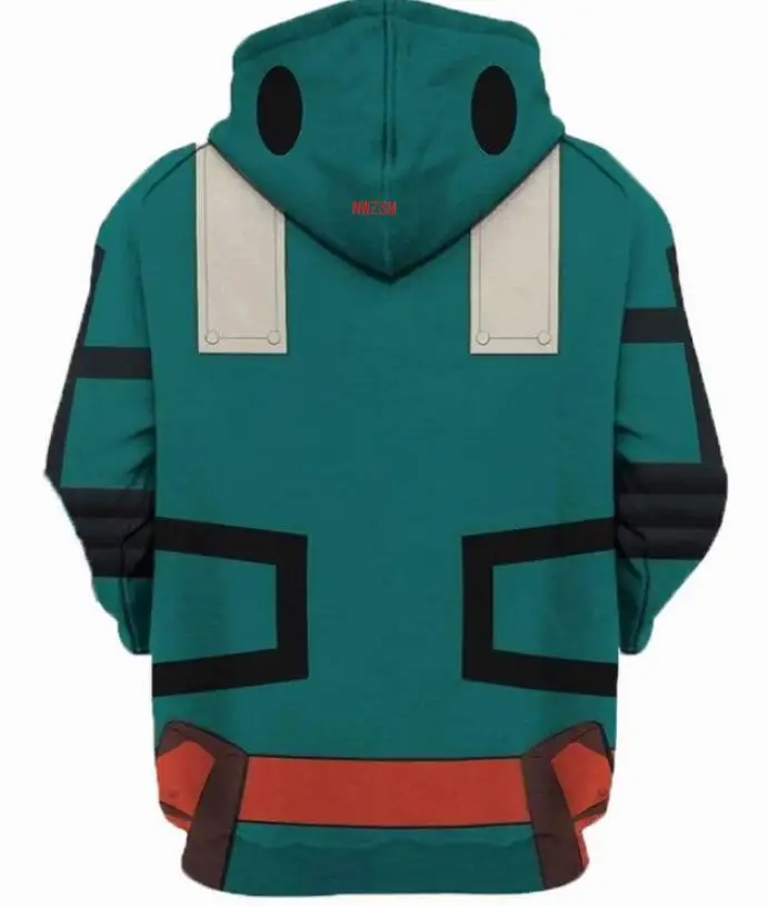 Мой герой Академия Deku Izuku Midoriya косплей костюм толстовки пальто Аниме пуловер