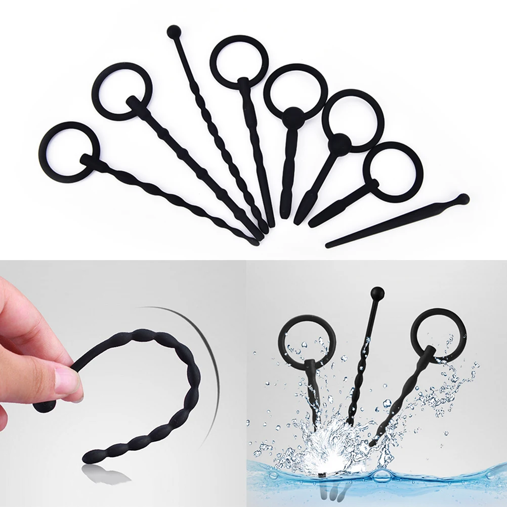 Silicone Penis Plug Urethral Sound No Vibrator Catheter Dilator Tube Insert Irritation For Men Sex Toy |