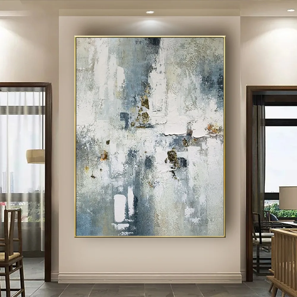 

Large size modern oil painting hand-painted canvas painting abstract hazy picture home decoration painting living room entrance