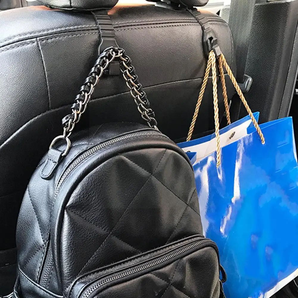 

Car Storage Bag Back Hook Hanger Car Accessories Hidden Back Headrest Hanger Mount Headrest Car Hook Organizer Ve A2D7