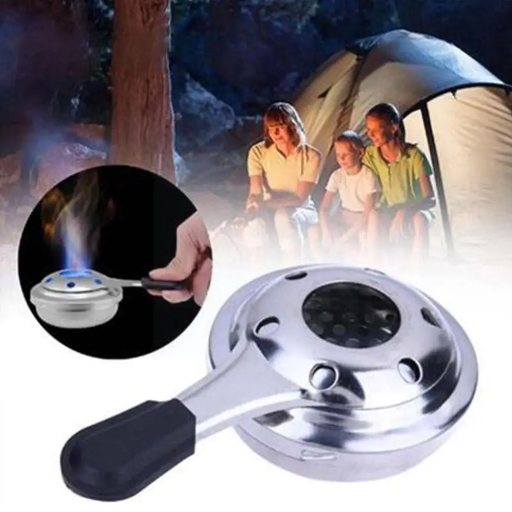 

Fondue Burner Portable Steel Alcohol Stove Burner Grill Pot Camping Cooking Outdoor Panic G8L4