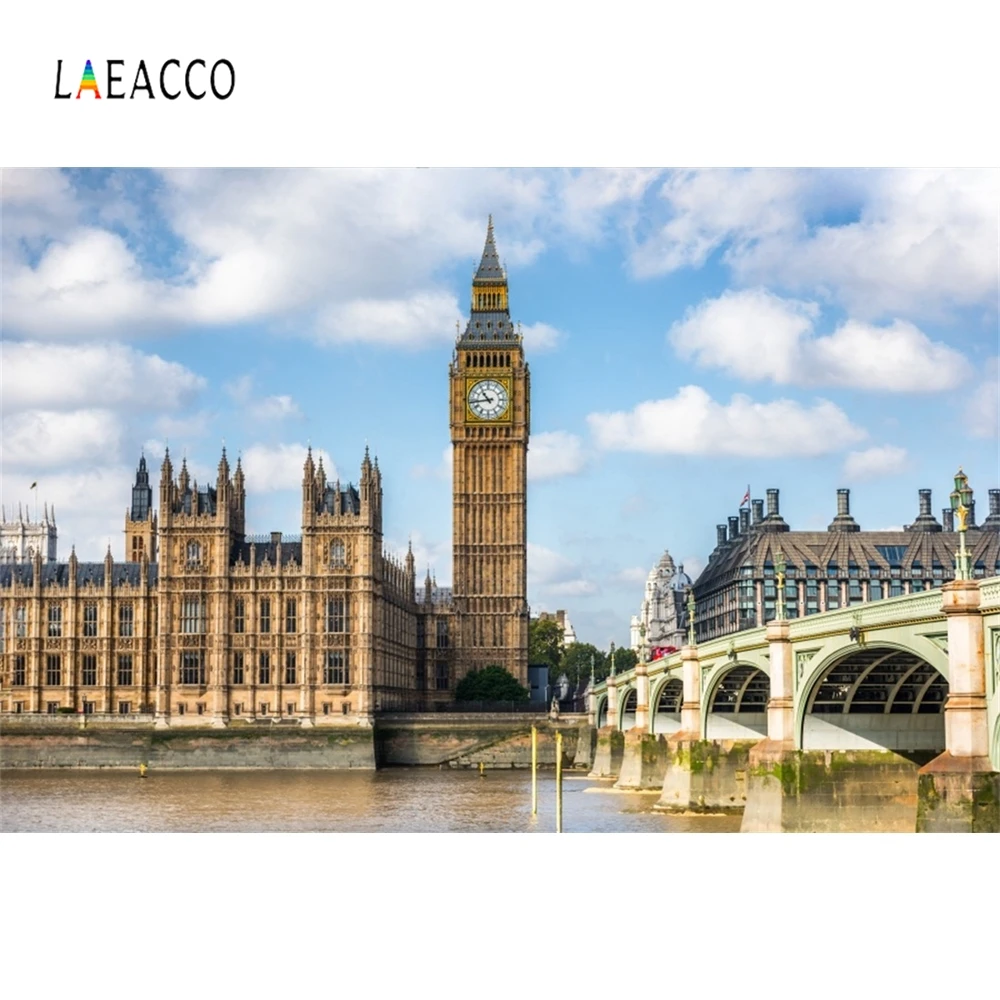Фотофон Laeacco Big Ben London фоны для фотосъемки путешествий реквизит фотостудии -