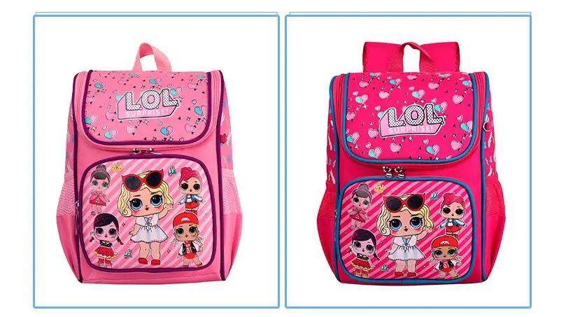 L.O.L Surprise Dolls Cartoon Print Childrens School Backpacks for Girls Schoolbags Cute Wear-resistant bag |