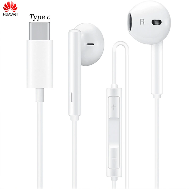 Наушники HUAWEI CM33 USB Type-C проводные наушники-вкладыши с микрофоном и регулировкой