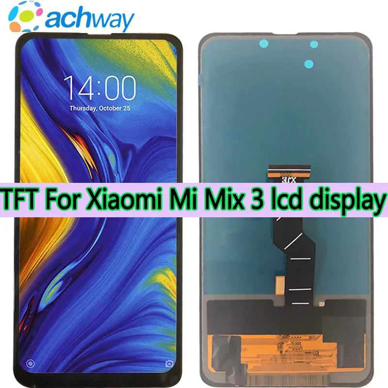 TFT для Xiaomi Mi Mix 3 дисплей сенсорный экран дигитайзер ЖК в сборе MIX Черный Сменный