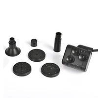 Садовый фонтан на солнечной батарее с различными насадками для распыления воды#1