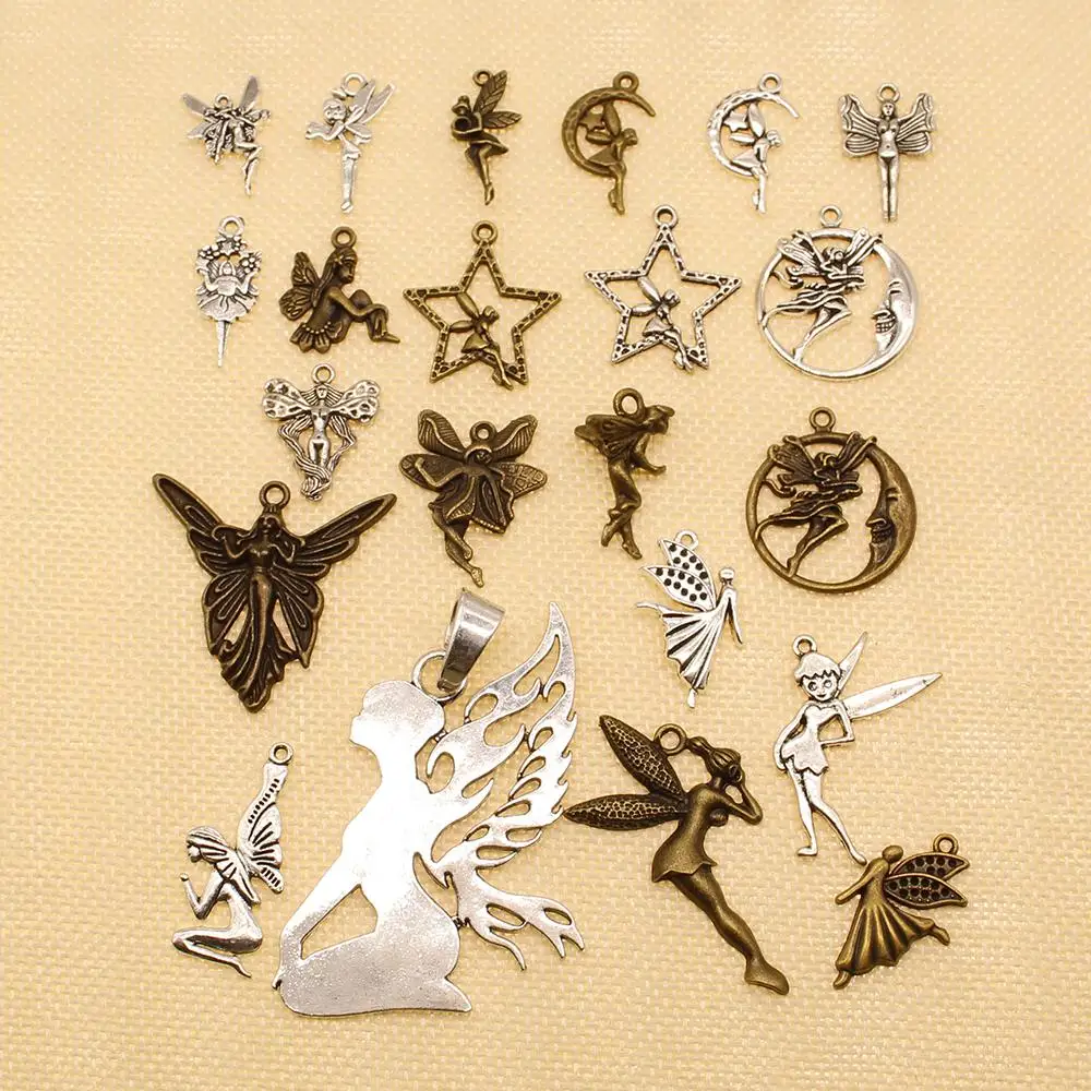 1 шт. Шарм DIY Аксессуары для ювелирных изделий Луна Звезда Ангел Бабочка крыло