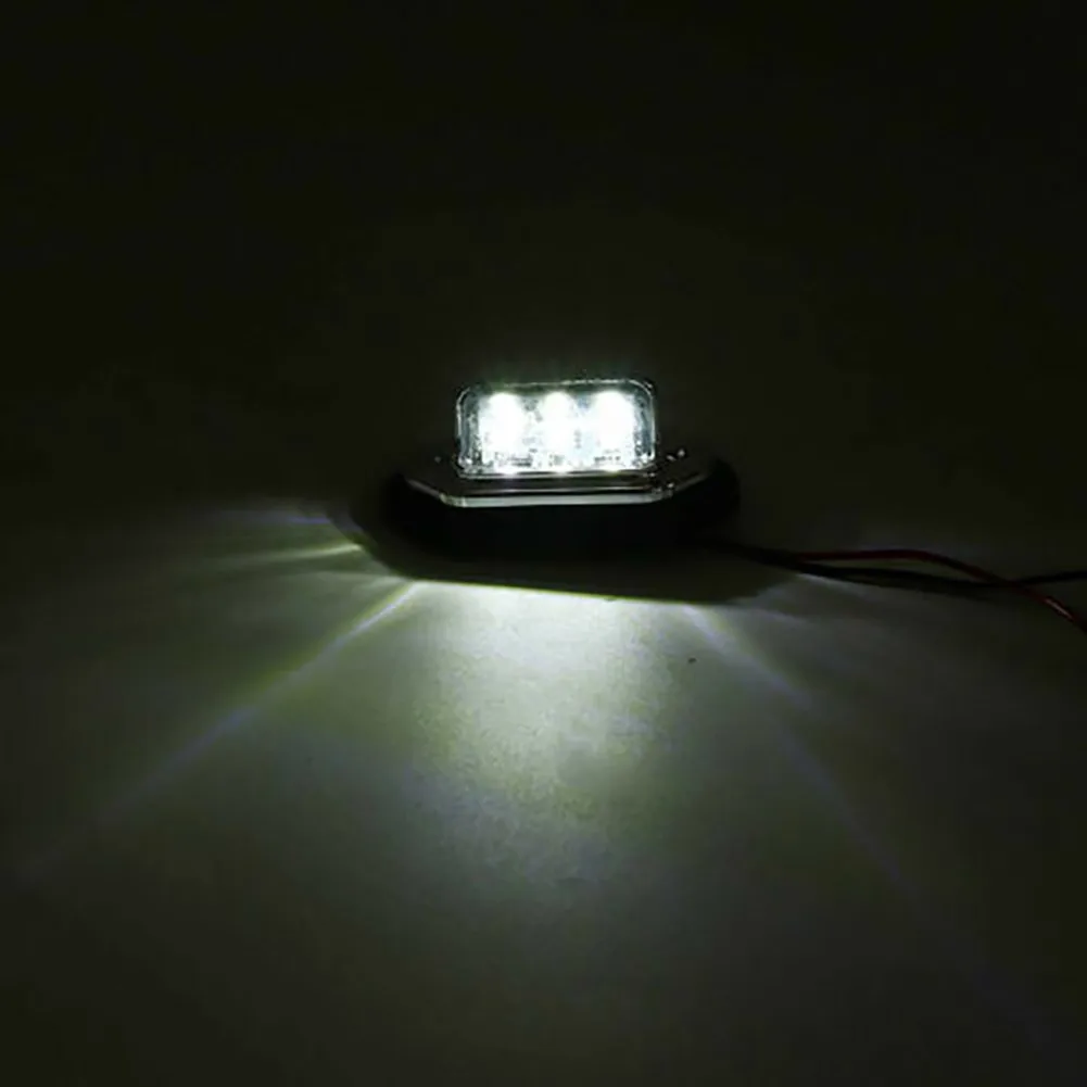 

Signal License Plate Lights Tail Trailer 2Pcs 6 LED Accessories For Boat Lamp