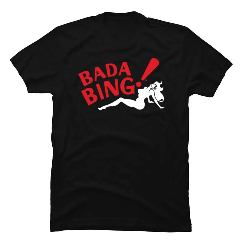 Bada Bing Girl Pinup Tshirts Vampire Buffy O-Neck Top T-shirts Leisure Summer Tops Shirt For Men Gift 100% Cotton Street Tees