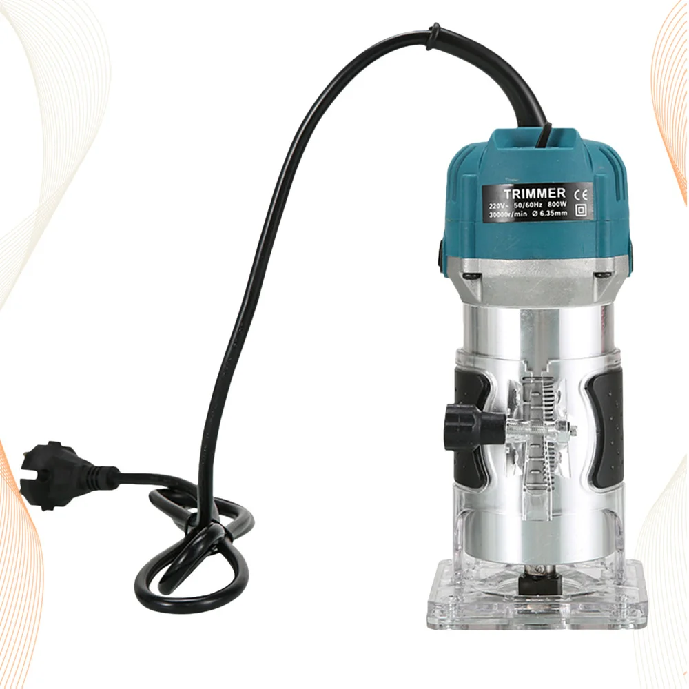 

Woodworking Trimming Laminator Electric Wood Milling Slotting Machine Woodworking Engraving Machine Hole Opener (US Plug)