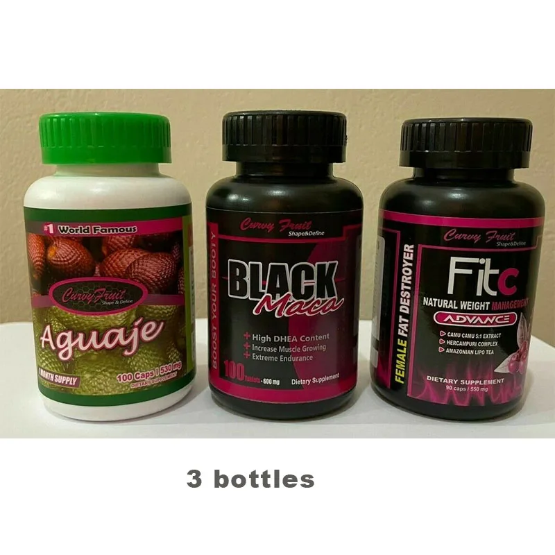 Большие ягодицы + сжигатель жира с агуатом плоский животик BLACKMACA & Fit C 3