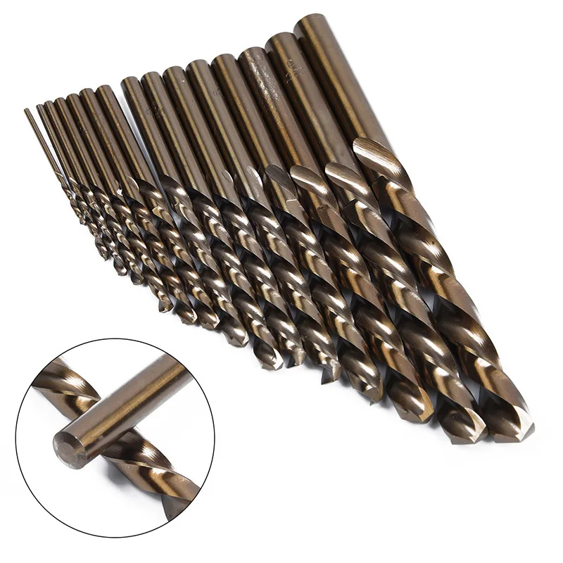 HSS-Co Cobalt High Speed Steel Twist Drill Hole M35 Stainless Steel Tool Set The Whole Ground Metal Reamer Tools