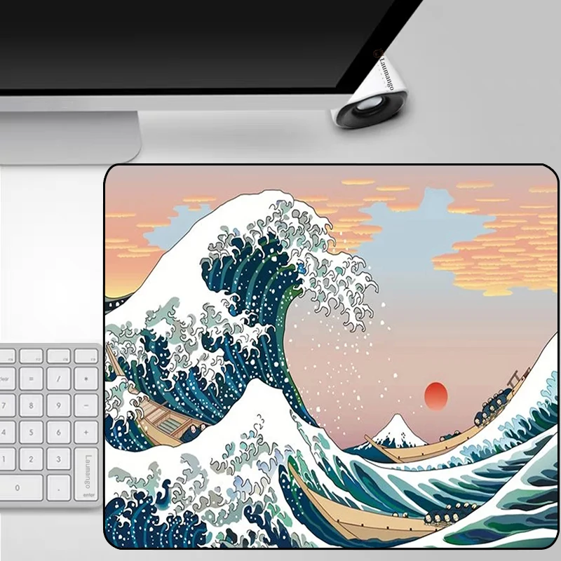 

Great Wave Japanese Mouse Pad Anime Keyboard Gaming Mousepad Xl Play Mat Carpets Pc Gaming Computers Pad On The Table Deskmat