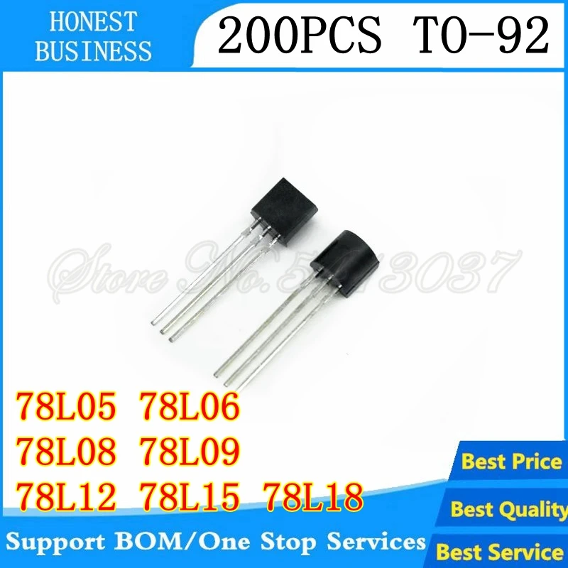 200 шт. WS78L05 78L05 WS78L06 8L06 WS78L08 78L08 WS78L09 78L09 WS78L12 78L12 WS78L15 78L15 78L18 TO-92 транзистор |