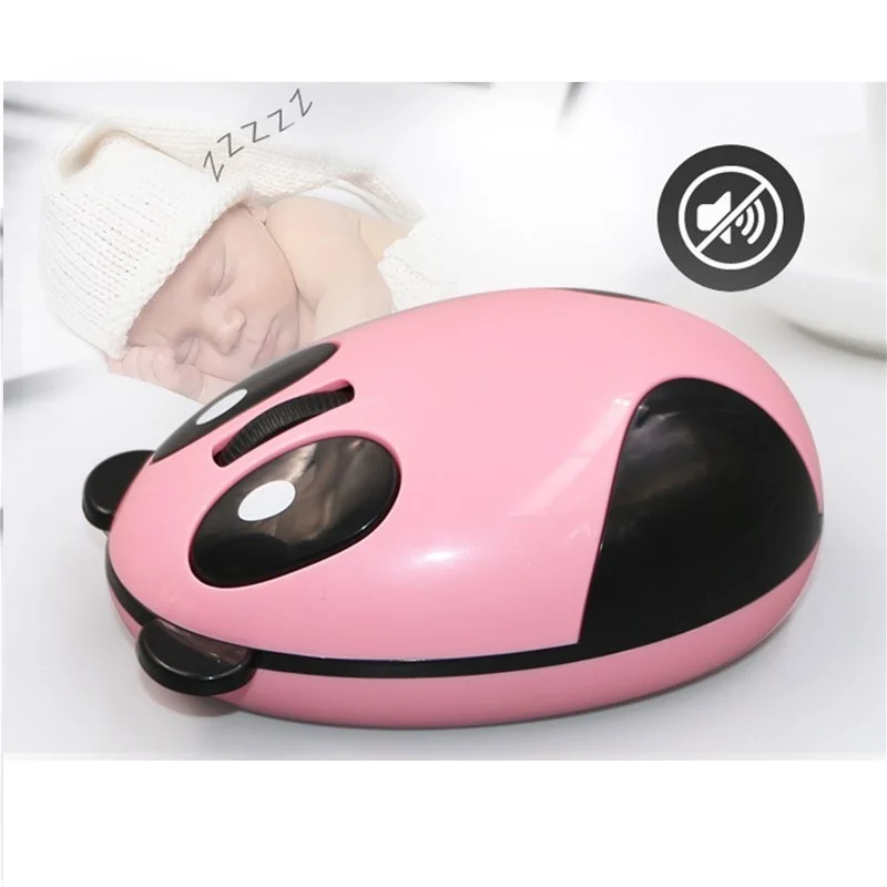 Компьютерная мышь Panda для девочек мультяшная розовая беспроводная USB оптическая