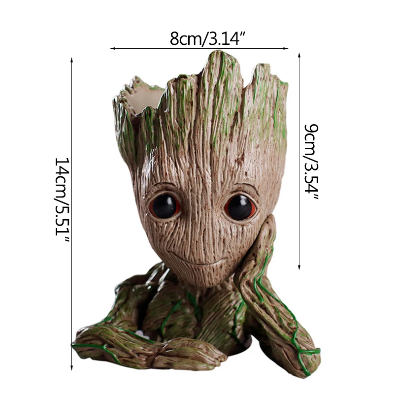 

Home Supplies Decoration Miniature Model Creative Groot Flower Pots Green Planter Kids Toys Fairt garden Decoration Furnishings