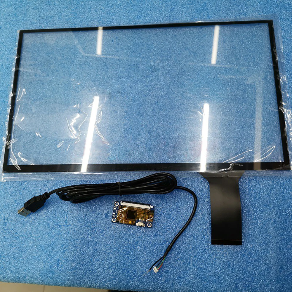Capacitive touch 15,6 дюймов 1920*1080 UHD емкостный сенсорный ЖК-экран DIY комплект монитор с приводной платой HDMI 5V USB модуль дисплея для Raspberry Pi - Цвет: Capacitive touch