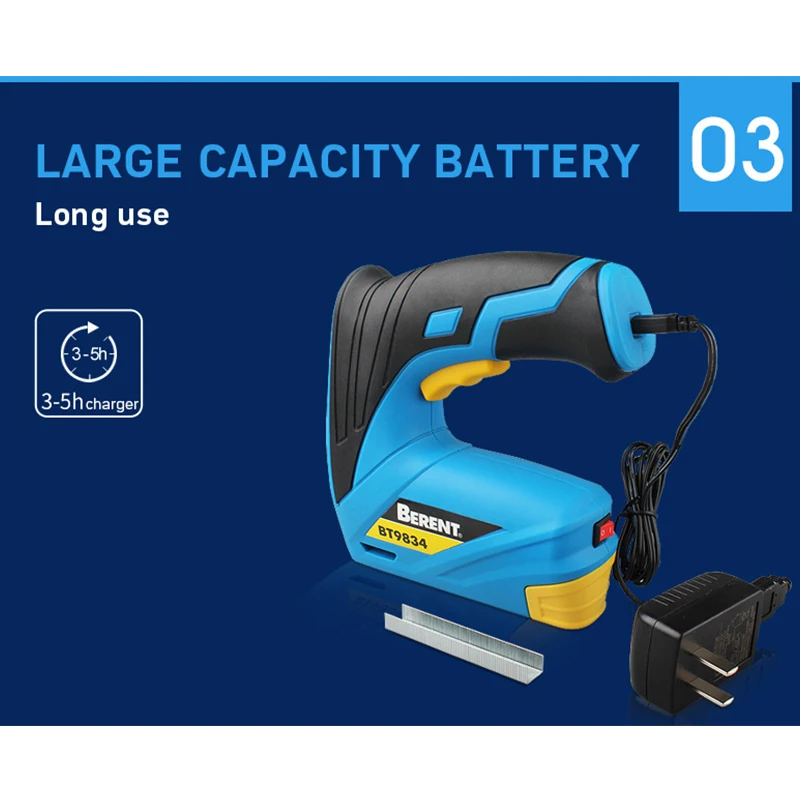 Пистолет Электрический аккумуляторный для ногтей 3 6 В 1000 шт.|Пневмомолоток| |