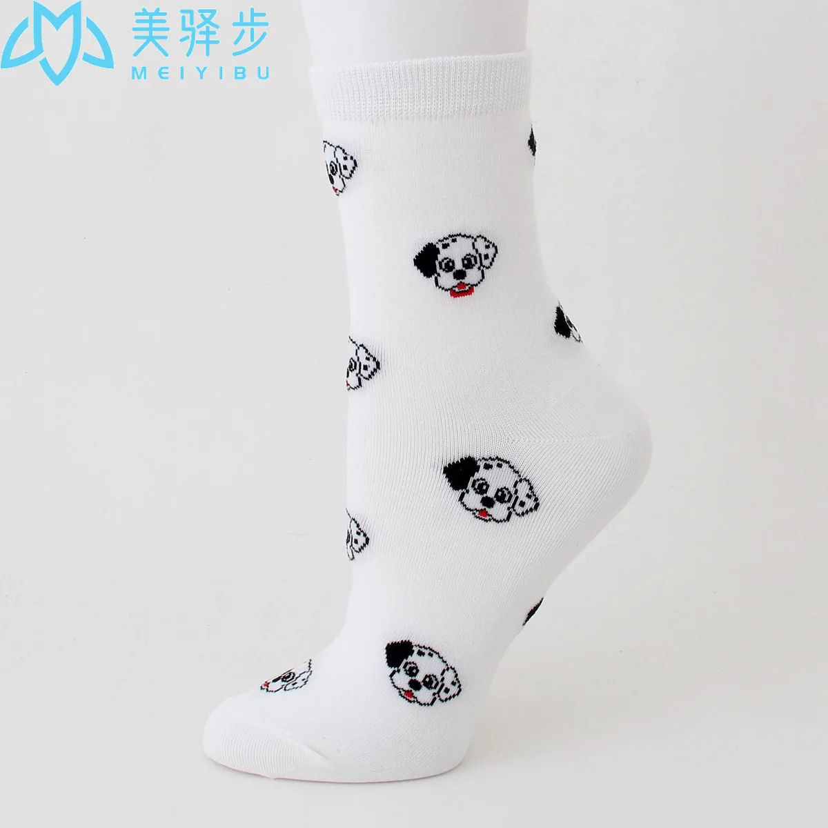 12 Pairs Per Set Cartoon Dog Stocking Women's Socks Sweat Breathable Lovely Women's Women's Socks