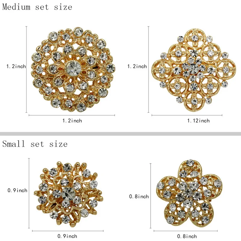 MIEG брендовая позолоченная прозрачная кристальная Стразы Bijoux маленькая 1