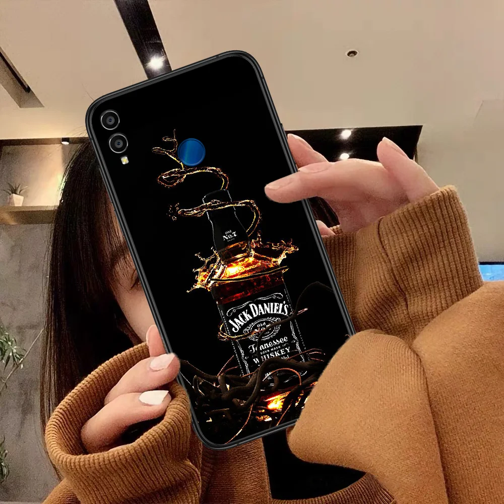 

American Famous Whisky Phone Case For Huawei Honor 6A 7A 7C 8 8A 8X 9 9X 10 10i 20 Lite Pro Play black Prime Painting Waterproof
