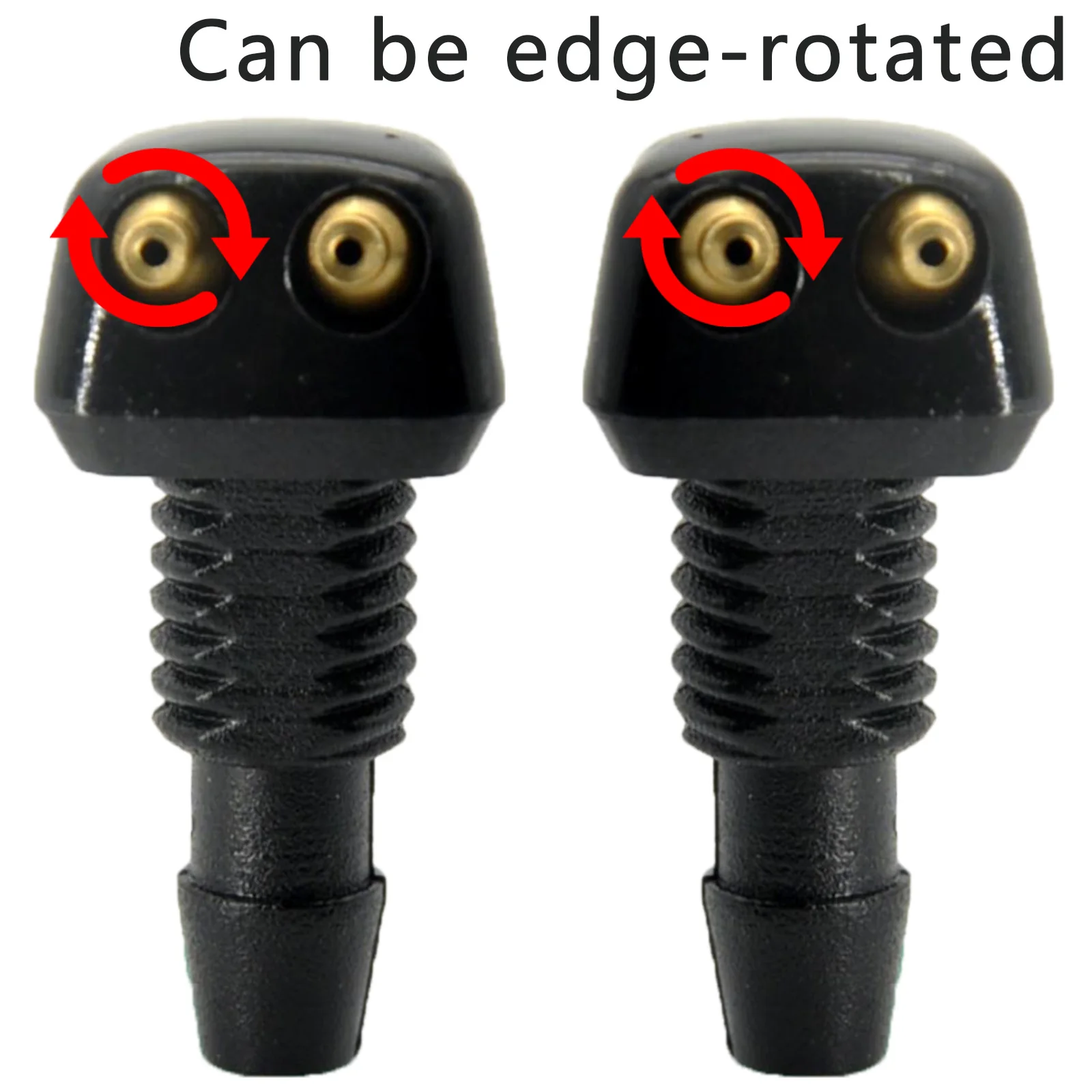 2x спереди омывателя ветрового стекла Форсунка щетки стеклоочистителя