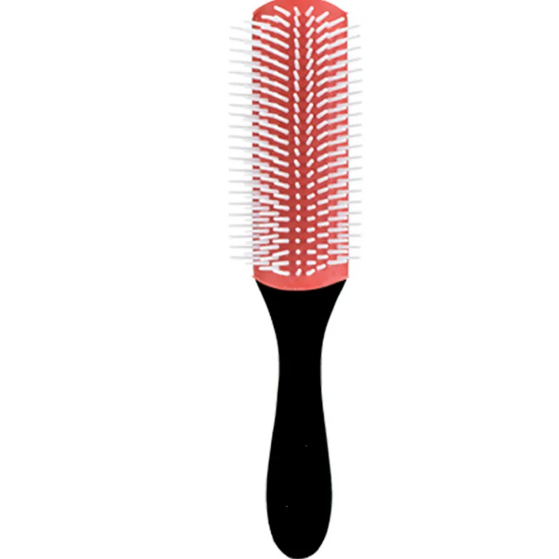 

20.5cm Length Anti-static 9 Rows Hair Brush Handcraft Hairbrush Hairdressing Scalp Massager Hair Comb Styling Tools Comb