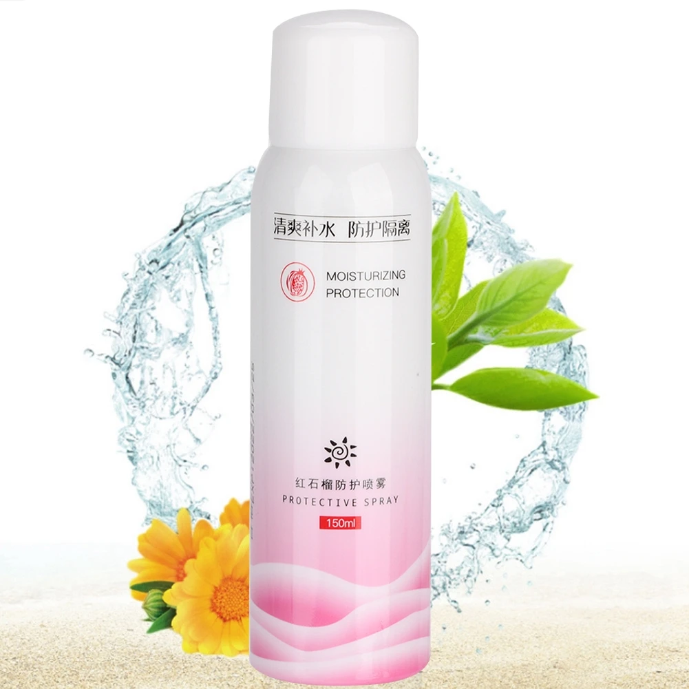 Спрей от солнца с экстрактом граната летний защитный увлажняющий отбеливающий