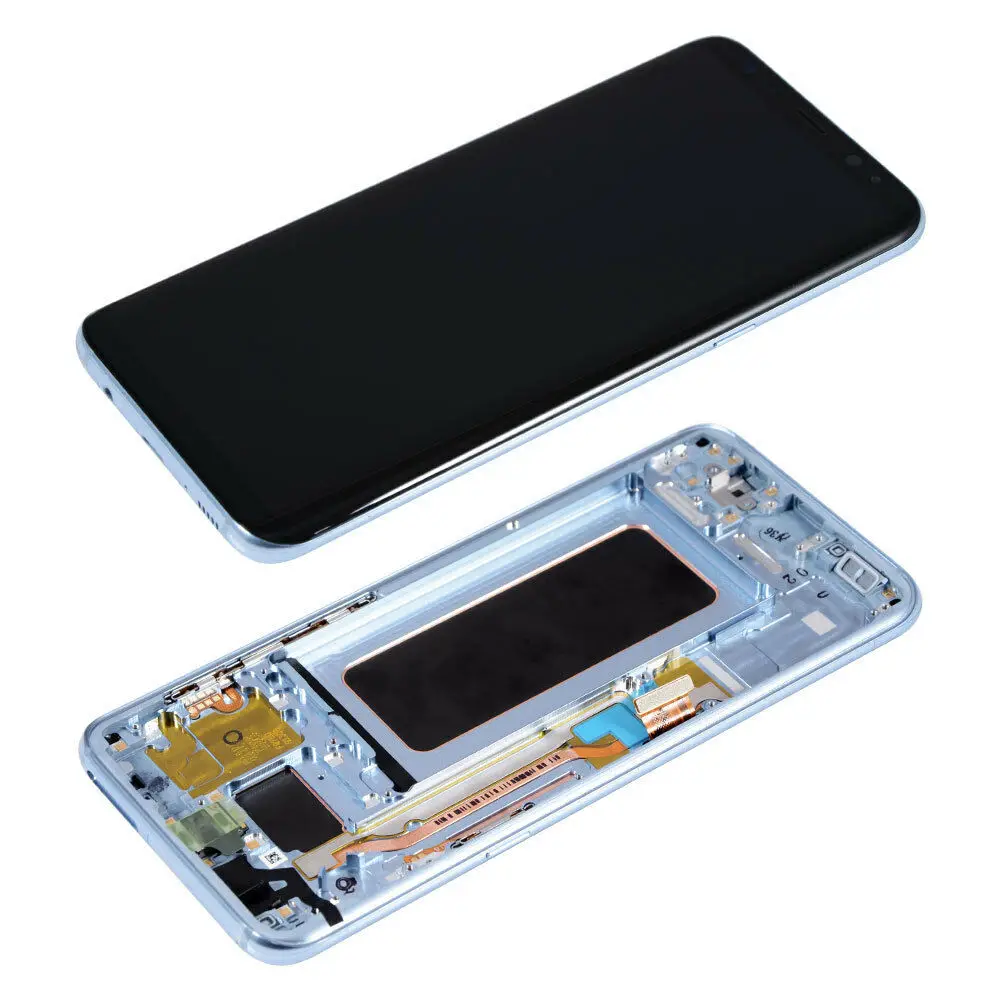 Original AMOLED with frame for Samsung Galaxy S8+ PLUS G955A G955U G955F G955V LCD display touch screen assembly with dots