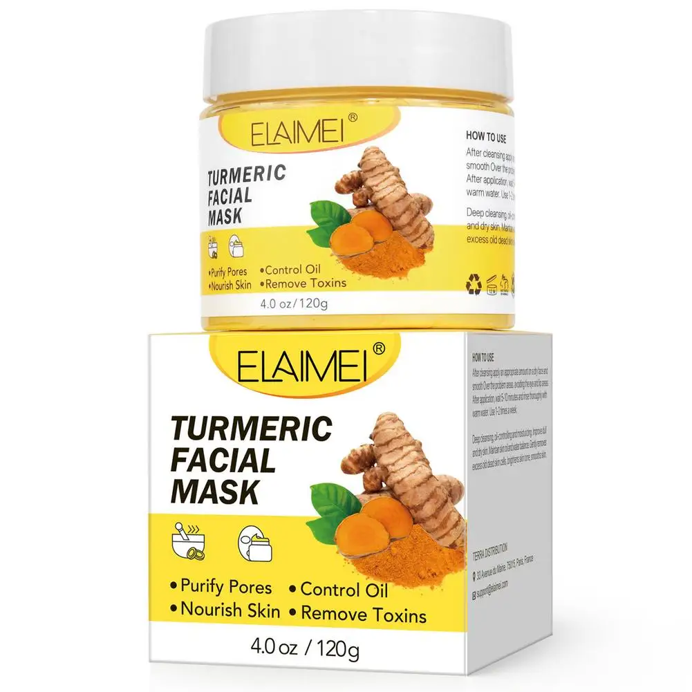 

Грязевая маска для лица, куркума, глина для лица, маска для ухода за кожей, глина для лица, покрытие, осветляющее кожу, контроль жирности кожи ...