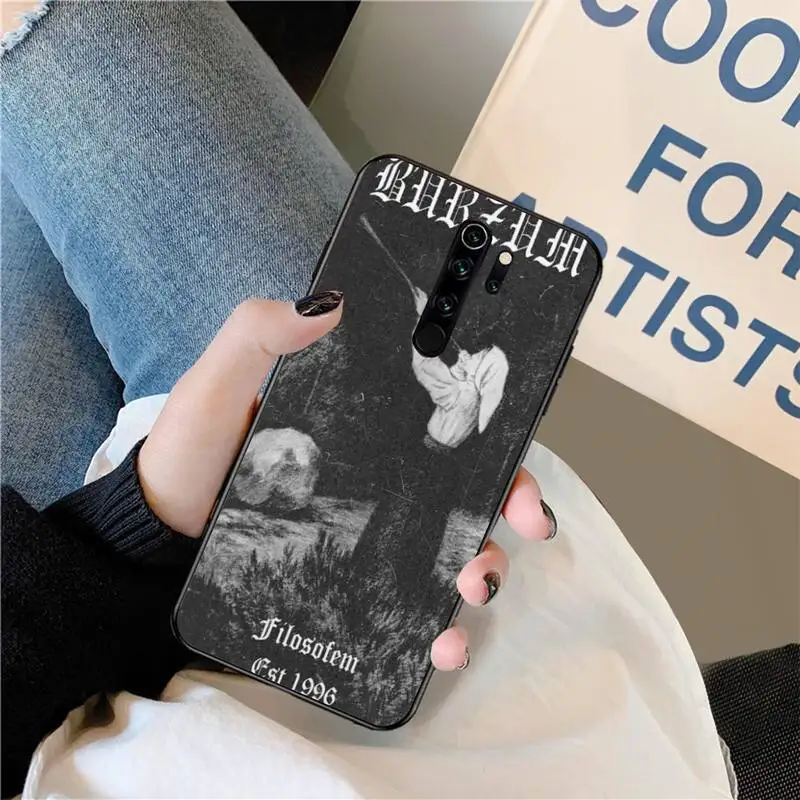 Мягкий силиконовый черный чехол CUTEWANAN Burzum music для Redmi Note 8 8A 8T 7 6 6A 5 5A 4 4X 4A Go Pro |