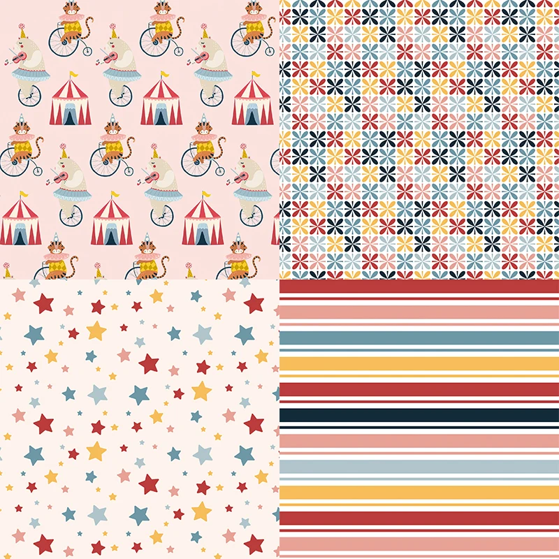 KSCRAFT 12 листов цирк скрапбукинг бумажные подкладки оригами искусственная бумага