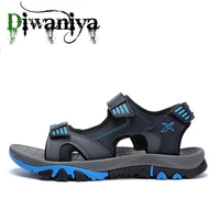 diwaniya brand new male shoes genuine leather men sandals summer men shoes beach sandals man fashion outdoor casual sneakers