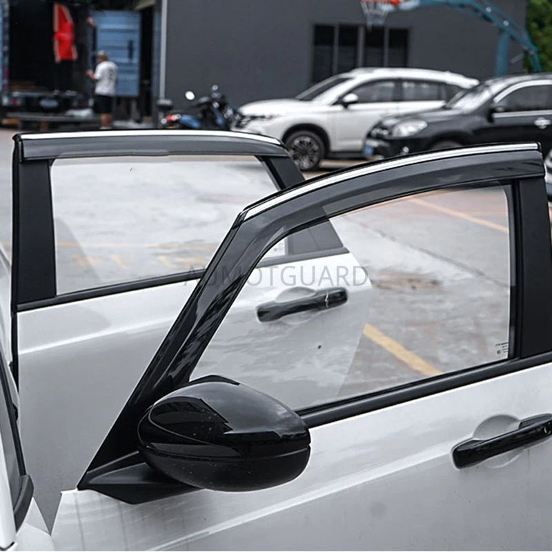 

For Honda Fit 2021 the Fourth Generation of Refitted Windows Visor GR9 Injection Molded Rain Eyebrow Rain Shield Exterior Trim