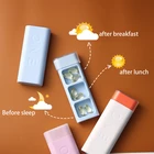 1Day дорожная коробка для таблеток, аптечки, еженедельные 3 сетки, органайзер для хранения, диспенсер для таблеток, отдельная решетка, чехол для таблеток, контейнер