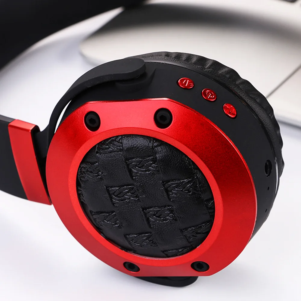 Plug-in Bluetooth Headset 5.0 Leather Earmuff Wireless with Michael Phone | Электроника