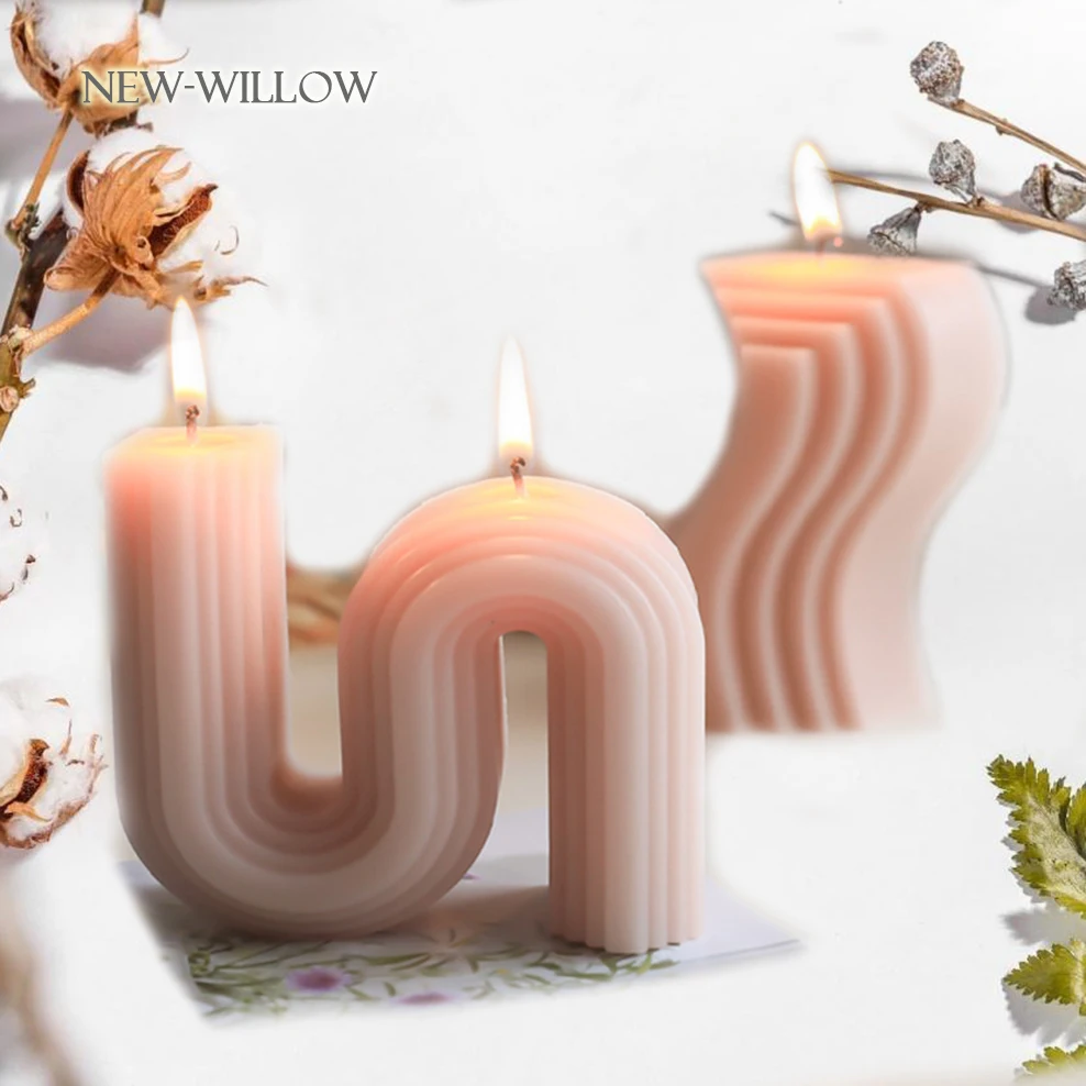 

S-Shap Aromatherapy Candle Korean Style Smokeless Scented Candle Wedding Candles Christmas Holiday Decorations Home Decor