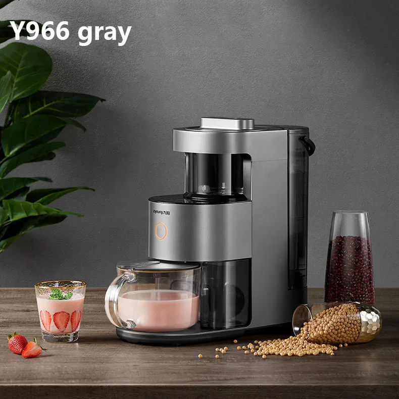 Y966 gray Joyoung Y1 кухонный блендер домашний Интеллектуальный беспилотный миксер прибор для приготовления соевого молока Многофункциональный молотый Миксер для мяса автоматическая очистка - Цвет: Y966 gray