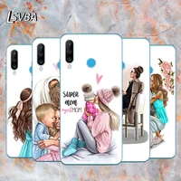 baby mom girl fashion soft tpu silicone cover for huawei p40 p30 p20 pro p10 p9 p8 lite e plus 2019 2017 phone case