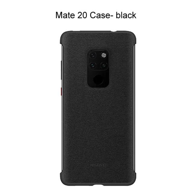 Mate 20 Black Официальный HUAWEI mate 20 mate 20 Pro Чехол Обложка на заднюю панель из искусственной кожи защитный чехол для mate 20 mate 20Pro чехол - Цвет: Mate 20 Black