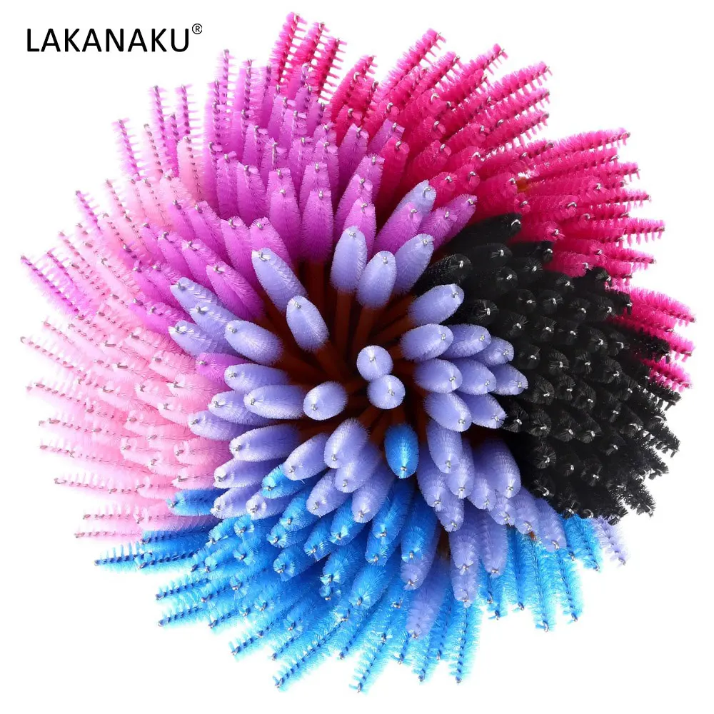 Lakanaku 50 шт./упак. одноразовая микро мерная тушь для ресниц Женская Расческа бигуди