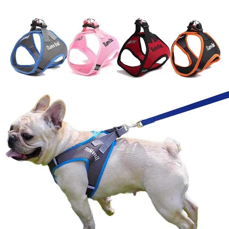 

Reflective Dog Harness Leash Set Adjustable Pet Harness Vest For Small Medium Dogs Outdoor Walking Dog Chest Strap Pet Supplies