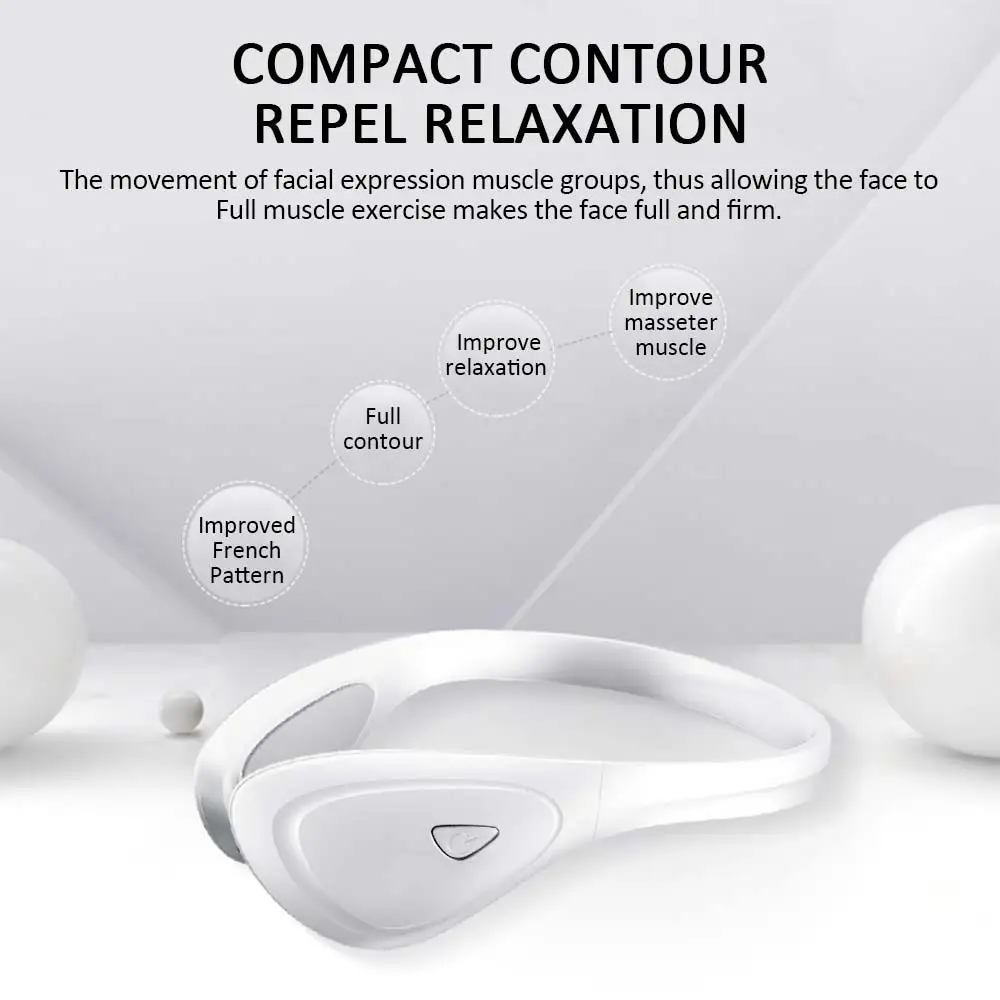 EMS тренажер для похудения V лифтинг лица стимулятор мышц массажер подтяжки массаж