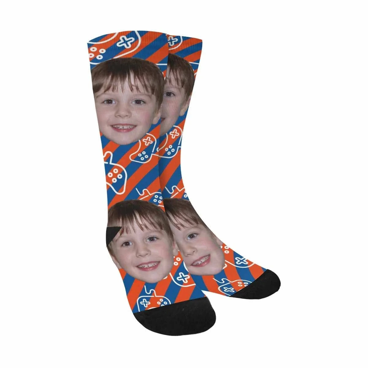 

Custom Face Stripe Sublimated Crew Socks